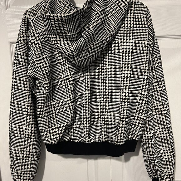 John Elliott Women Crop Sweater Houndstooth - Picture 2 of 9